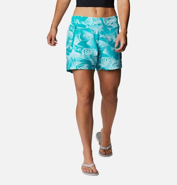 Columbia PFG Tidal II Shorts Blue For Women's NZ87506 New Zealand